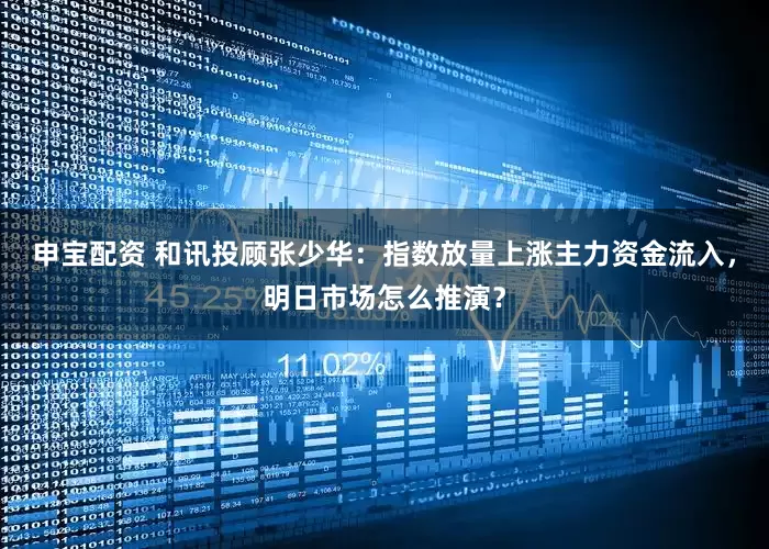 申宝配资 和讯投顾张少华：指数放量上涨主力资金流入，明日市场怎么推演？